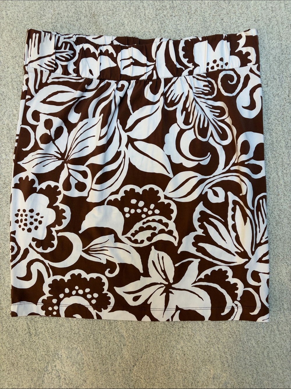 Tommy Bahama Brown and White Floral Skirt